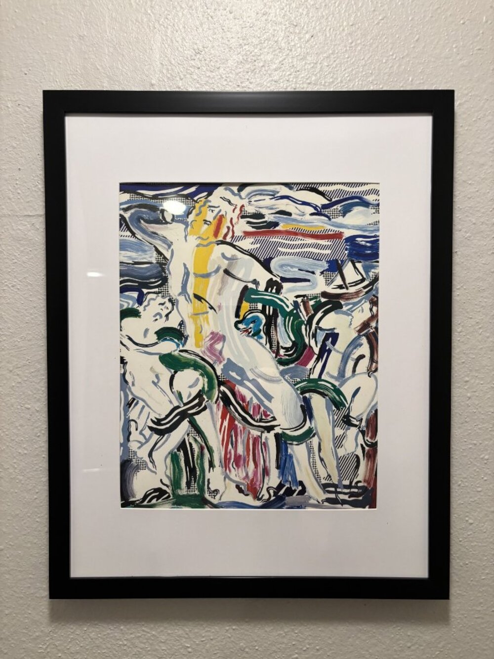 Roy Lichtenstein Framed 11x14 Inch Art Print - Laocoon